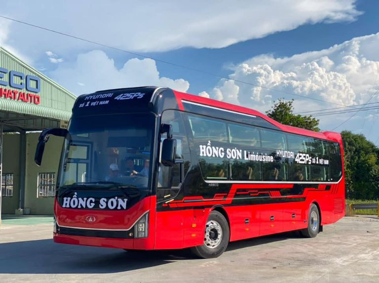 Dòng xe giường nằm cao cấp của nhà xe Hồng Sơn phục vụ tuyến Ninh Bình Lạng Sơn
