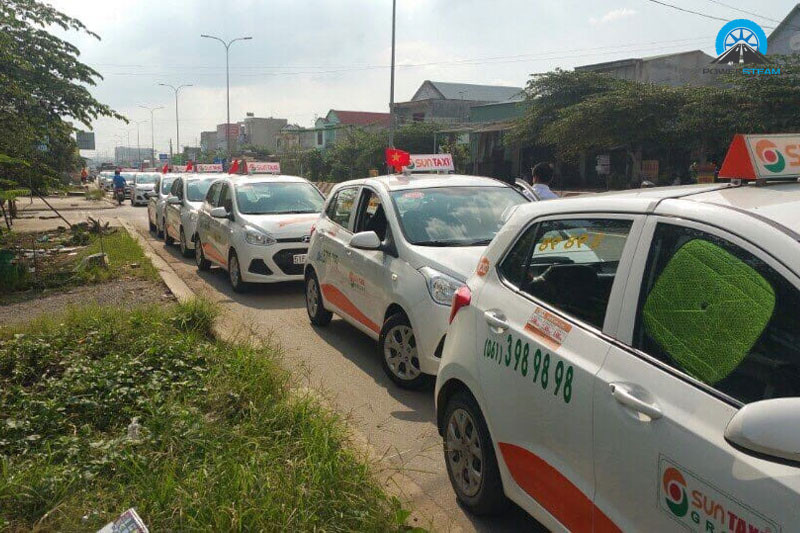 Dòng xe hiện đại của Sun Taxi, một trong những lựa chọn taxi tại Gia Kiệm.