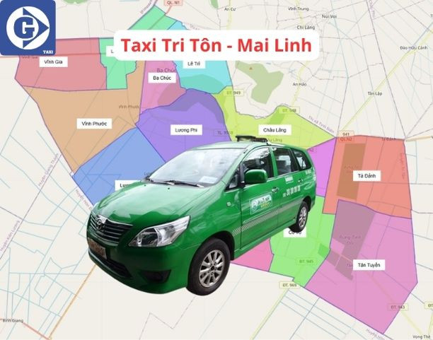 Dòng xe taxi màu xanh lá cây đặc trưng của hãng Mai Linh đang di chuyển