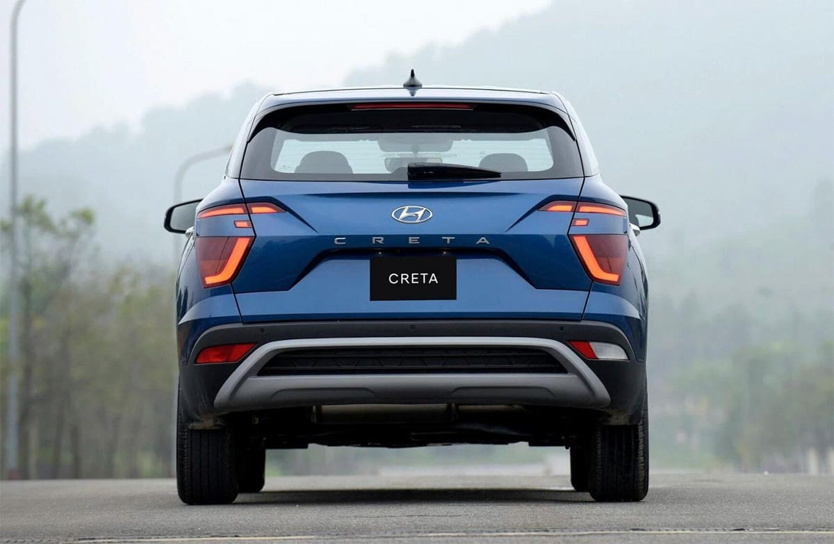 Đuôi xe Hyundai Creta 2021 với đèn hậu LED độc đáo