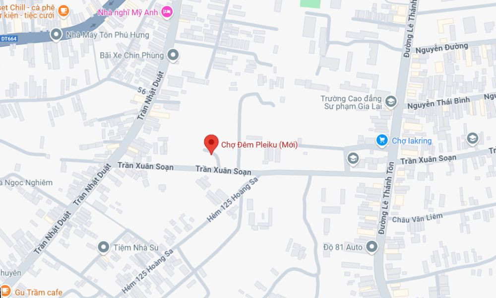 Đường đến chợ đêm Pleiku Gia Lai thuận tiện di chuyển