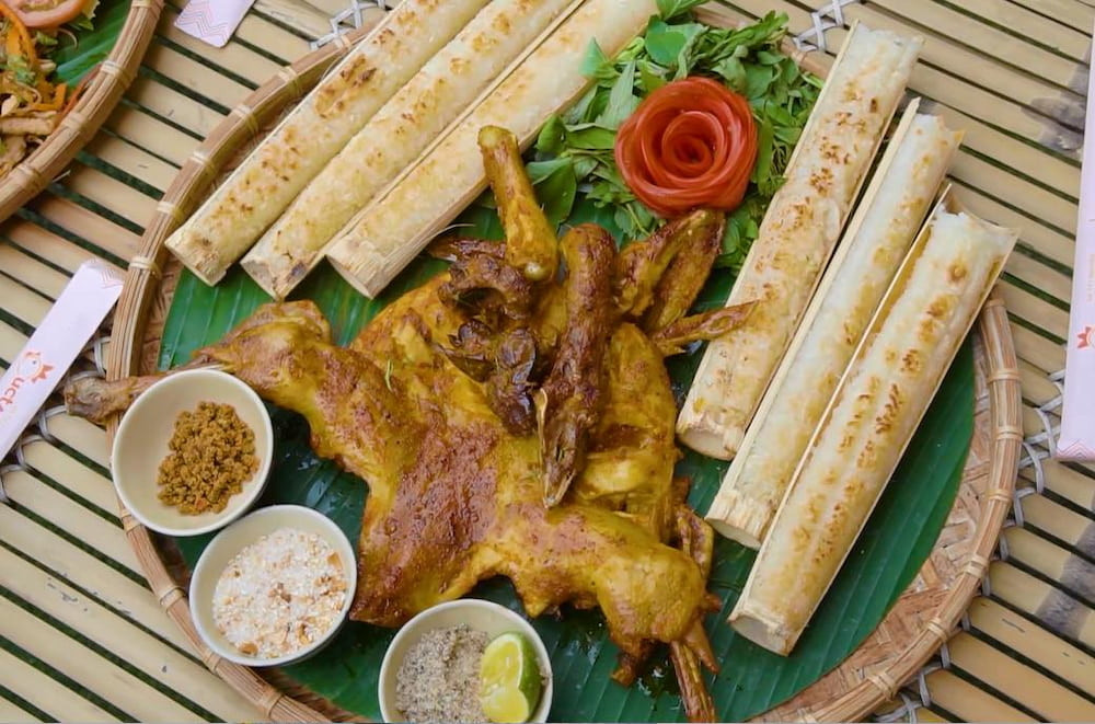 Gà nướng cơm lam - món ăn truyền thống trứ danh vùng Tây Nguyên