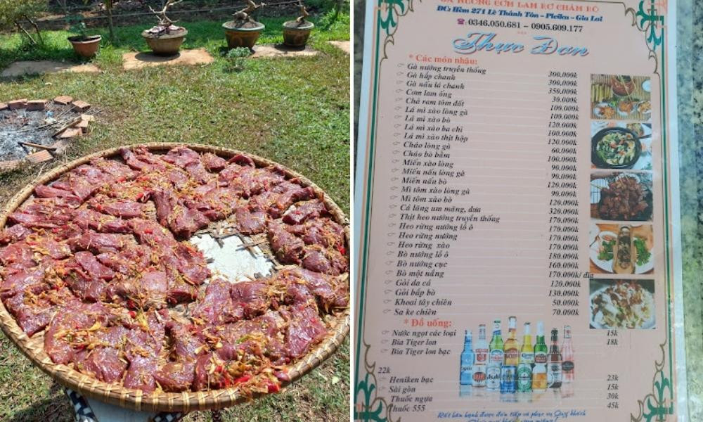 Gà nướng thơm ngon tại Gà Nướng Cơm Lam Rơ Châm Rô