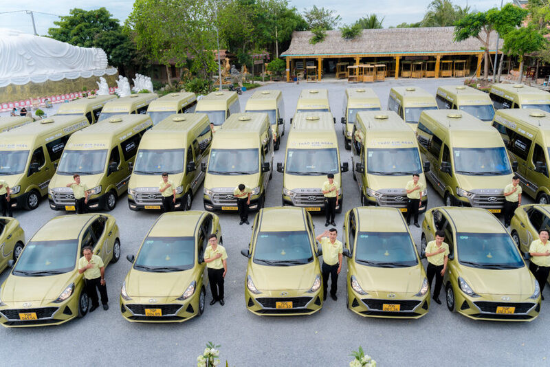 Ghế ngồi sạch sẽ trên xe khách đi Tây Ninh