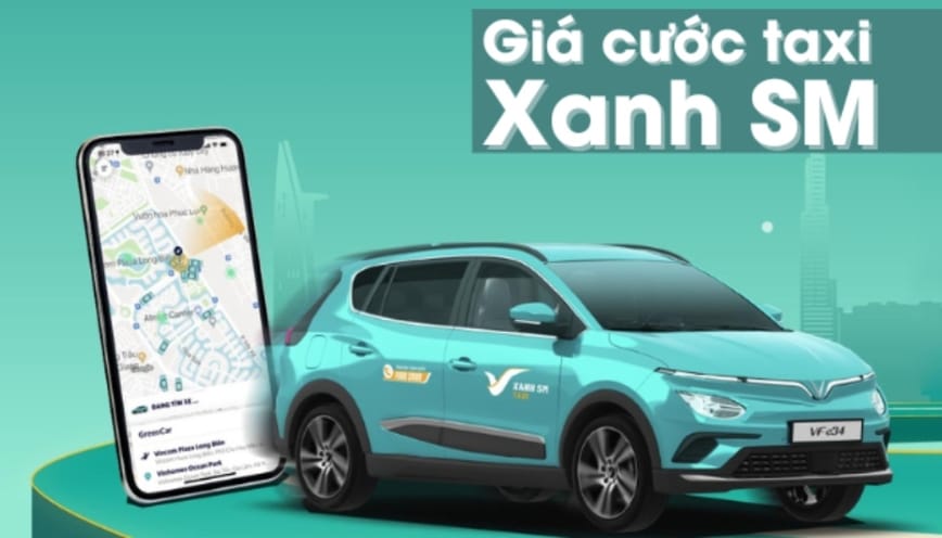 Giá cước taxi Xanh SM là bao nhiêu?