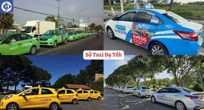 Giao diện đặt **Taxi Đạ Tẻh** qua ứng dụng di động