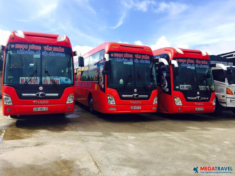 Giao diện đặt vé trực tuyến cho Nhà xe Ngọc Hùng Văn Nhân
