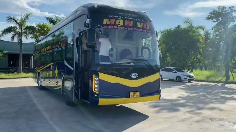 Giao diện đặt vé trực tuyến của Nhà xe Mận Vũ trên nền tảng
