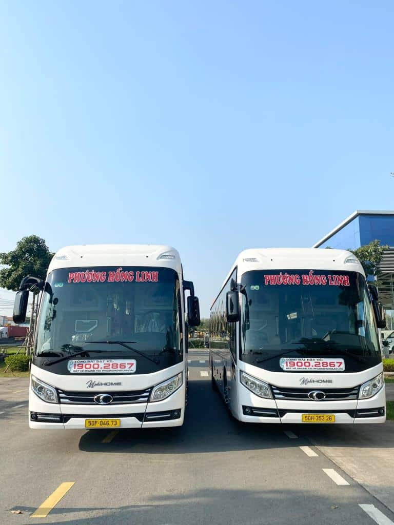 Giao diện đặt vé trực tuyến tiện lợi trên website Nhà xe Phương Hồng Linh