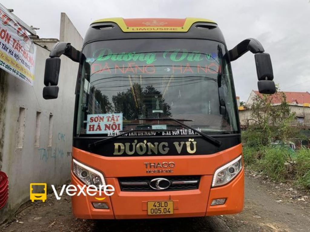 Giao diện đặt vé xe Dương Vũ tiện lợi trên điện thoại