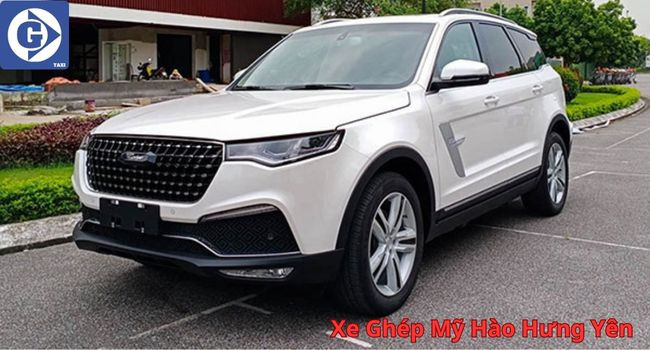 Giao diện đặt Xe Ghép Mỹ Hào Hưng Yên trên điện thoại di động