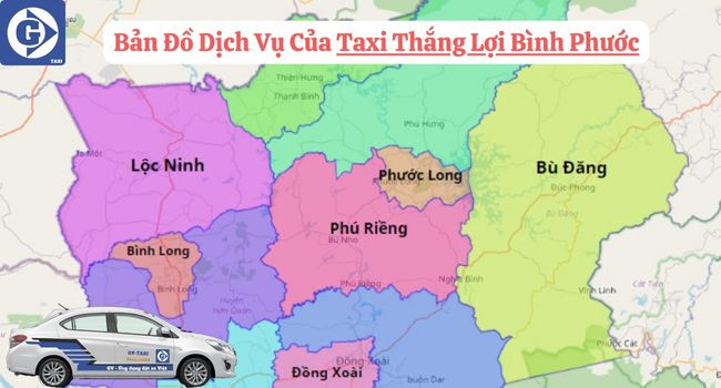 Giao diện đặt xe qua ứng dụng di động của Taxi Thắng Lợi Bình Phước tiện lợi