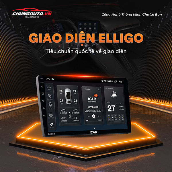 Giao diện Elligo trực quan trên màn hình Elliview S4 Basic