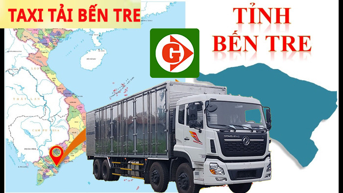 Giao diện minh họa một ứng dụng đặt xe taxi tải tiện lợi