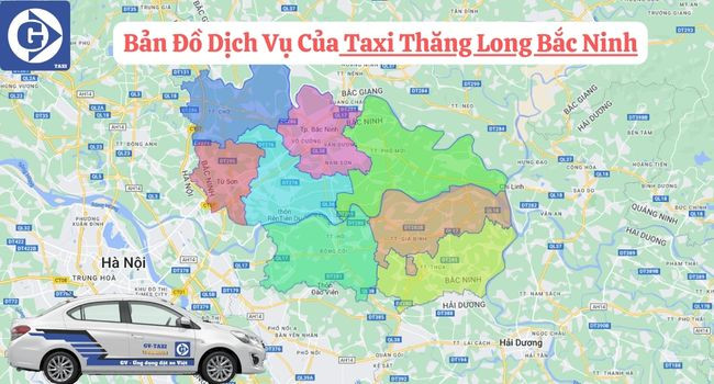 Giao diện ứng dụng đặt Taxi Thăng Long Bắc Ninh