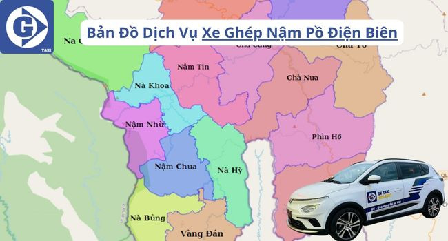Giao diện ứng dụng đặt xe ghép Nậm Pồ Điện Biên