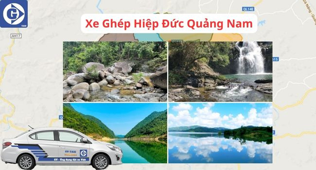 Giao diện ứng dụng đặt xe ghép tại Hiệp Đức Quảng Nam