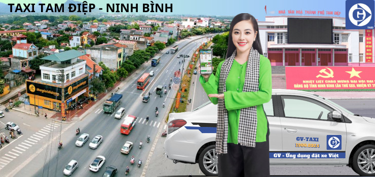 Giao diện ứng dụng đặt xe GV-Taxi tại Tam Điệp Ninh Bình