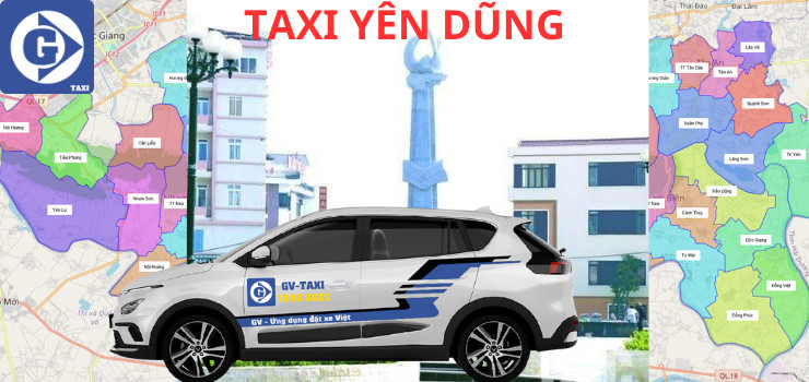 Giao diện ứng dụng đặt xe taxi tại Yên Dũng Bắc Giang