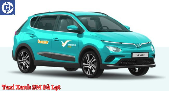 Giao diện ứng dụng đặt xe Taxi Xanh SM tiện lợi tại Đà Lạt