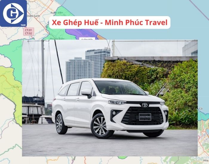 Giao diện ứng dụng đặt xe tiện chuyến ở miền Trung