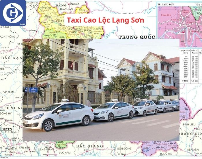 Giao diện ứng dụng di động đặt Taxi Cao Lộc Lạng Sơn