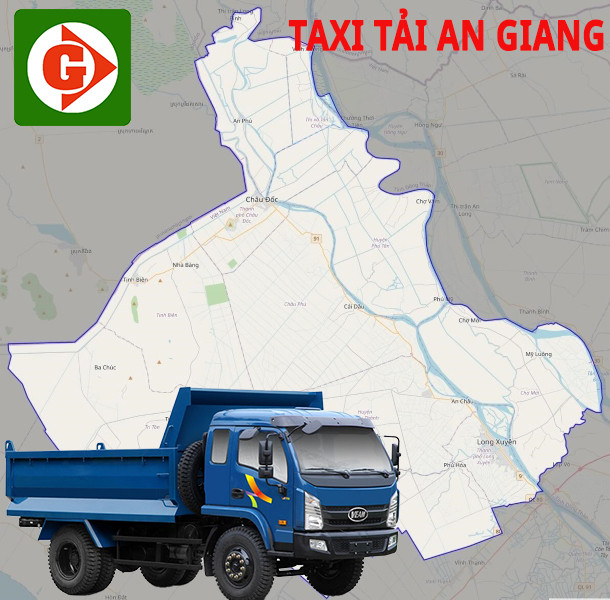 Giao diện ứng dụng di động hỗ trợ đặt Taxi Tải tại tỉnh An Giang