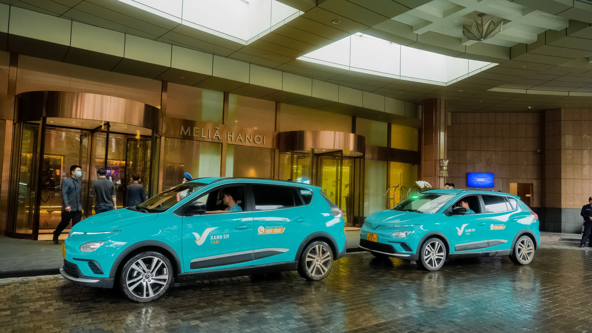 Giao diện ứng dụng di động Xanh SM, cho phép người dùng dễ dàng đặt taxi VinFast Thanh Hoá chỉ với vài thao tác.