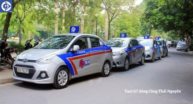 Giao diện ứng dụng Taxi G7 Sông Công Thái Nguyên