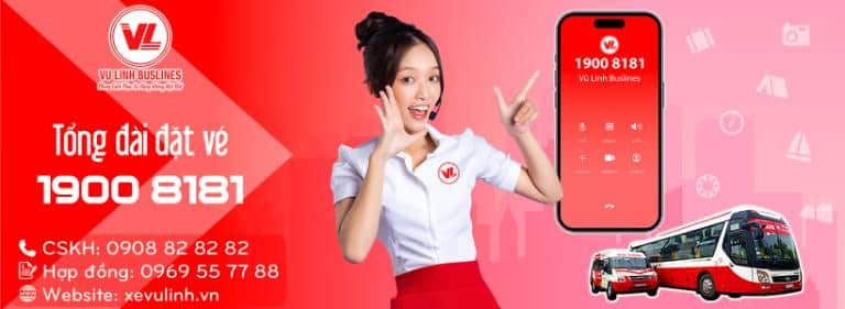 Giao diện website của nhà xe Vũ Linh, minh bạch thông tin và dễ dàng cho khách hàng đặt vé trực tuyến