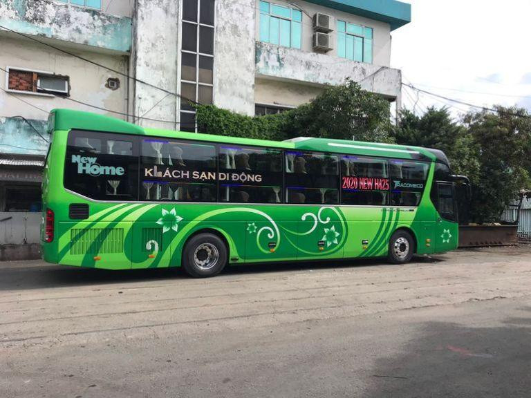 Giường nằm êm ái trên xe Nhà xe Sáu Bản giúp hành khách thư giãn