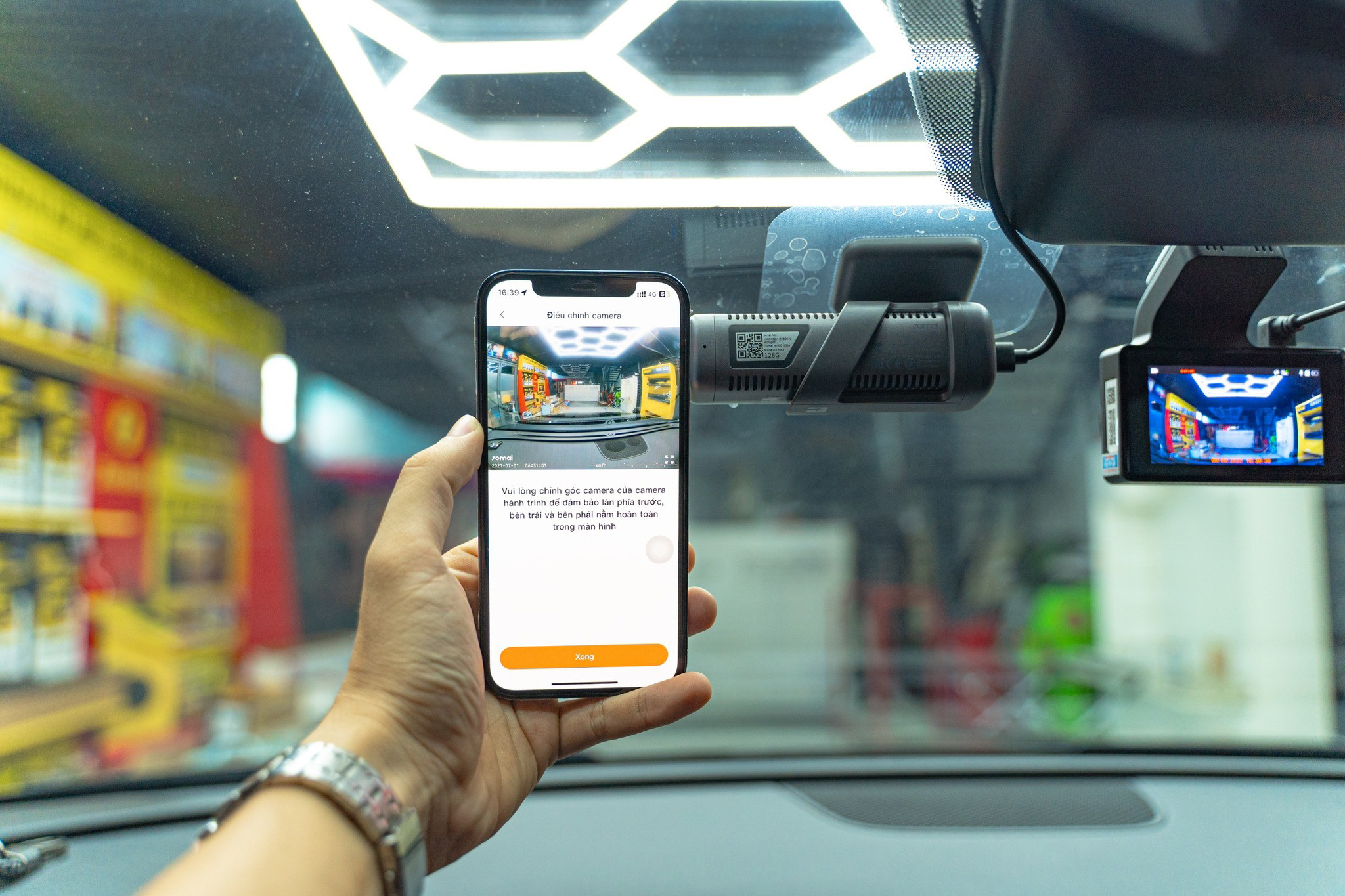 Góc quay rộng bao quát tầm nhìn của camera hành trình