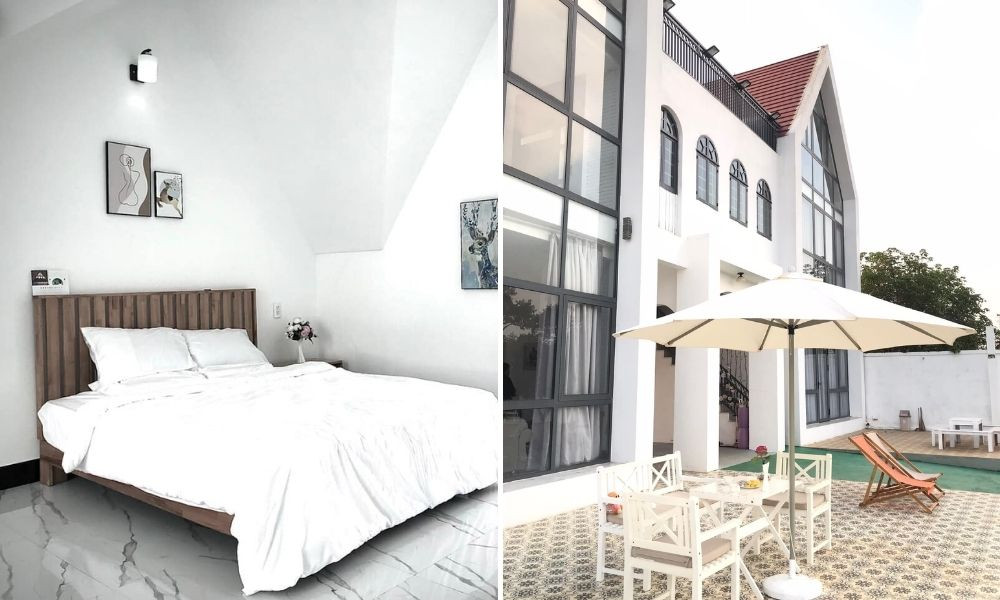 Hanbi Castle Homestay Pleiku với ngôi nhà được xây dựng tỉ mỉ tạo nên vẻ đẹp sang trọng