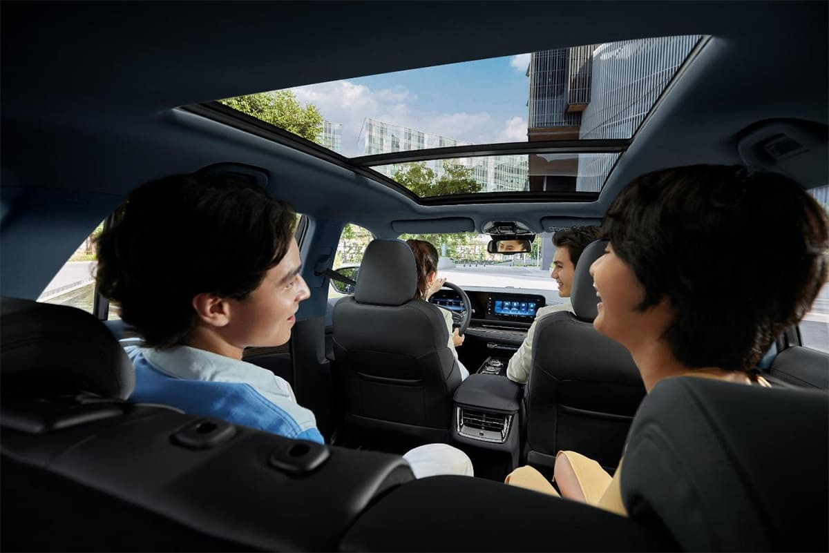 Hàng ghế sau Ford Territory 2022 rộng rãi, mang lại sự thoải mái tối đa