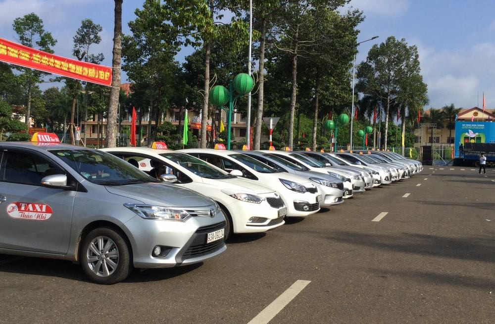 Hãng taxi Thảo Nhi, một đơn vị vận tải quen thuộc tại địa phương Đồng Xoài.