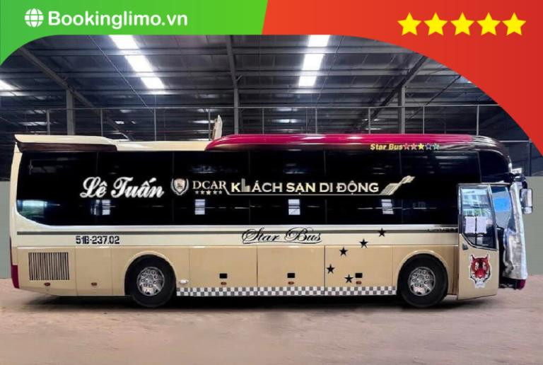 Hành lý được sắp xếp gọn gàng trên xe của Nhà Xe Lê Tuấn