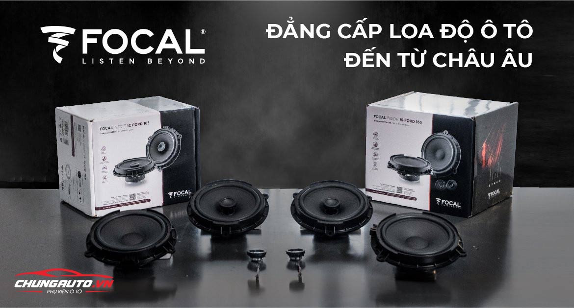 Hệ thống âm thanh xe hơi Focal cao cấp với loa và amply