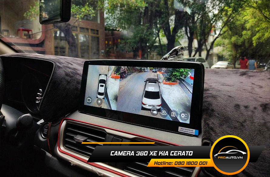 Hệ thống camera 360 độ hỗ trợ lái xe Kia Cerato