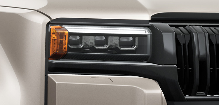 Hệ thống chiếu sáng LED trên Land Cruiser Prado 2024