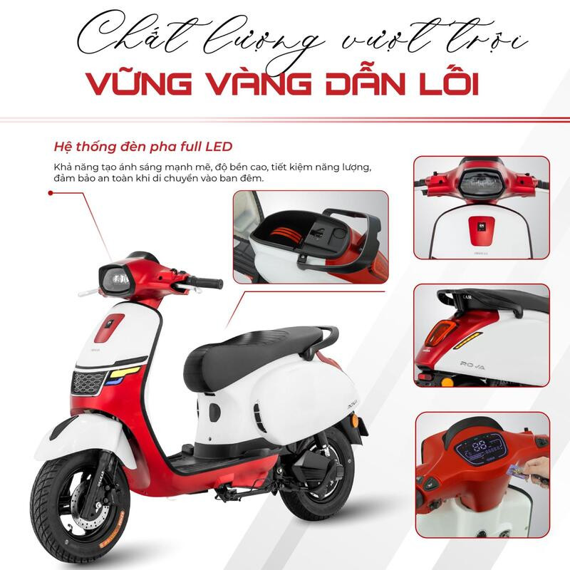 Hệ thống đèn LED chiếu sáng vượt trội trên mẫu xe điện Osakar Rova