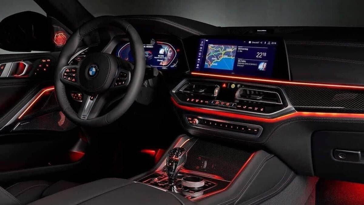 Hệ thống giải trí và bảng điều khiển kỹ thuật số BMW Live Cockpit Professional trên BMW X6