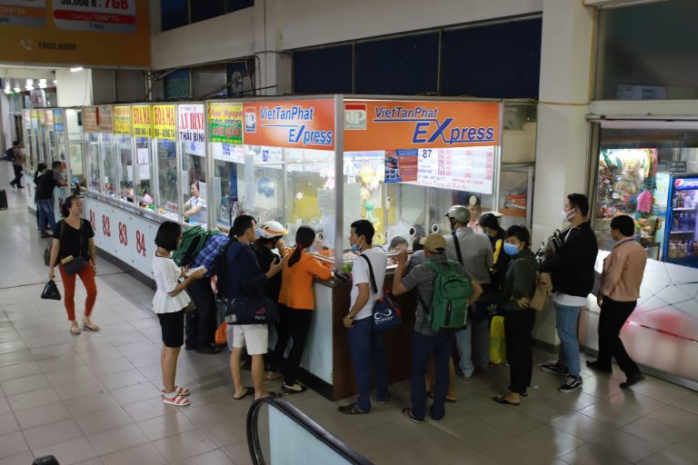 Hệ thống văn phòng và điểm bán vé của nhà xe Việt Tân Phát