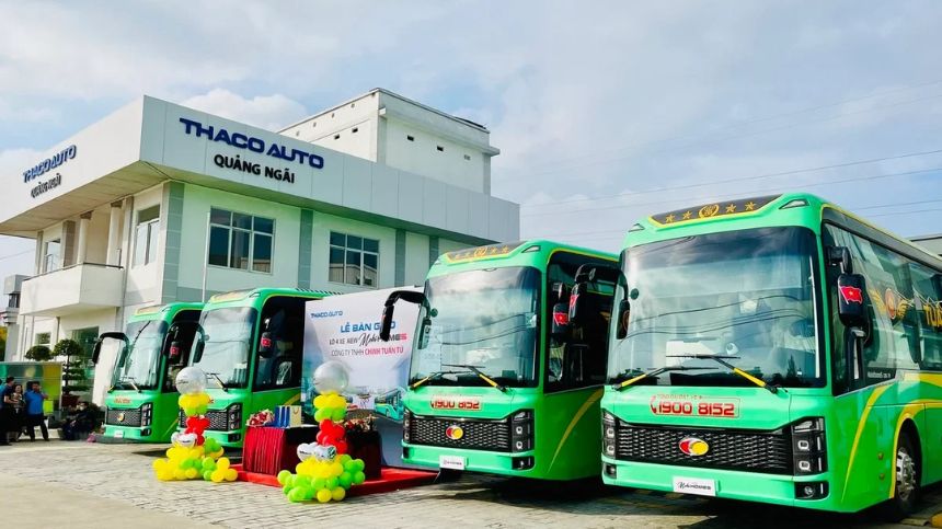 Hệ thống xe bus Quảng Ngãi có khoảng 10 tuyến xe hoạt động ổn định