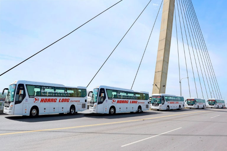 Hệ thống xe khách Hoàng Long trên các tuyến đường