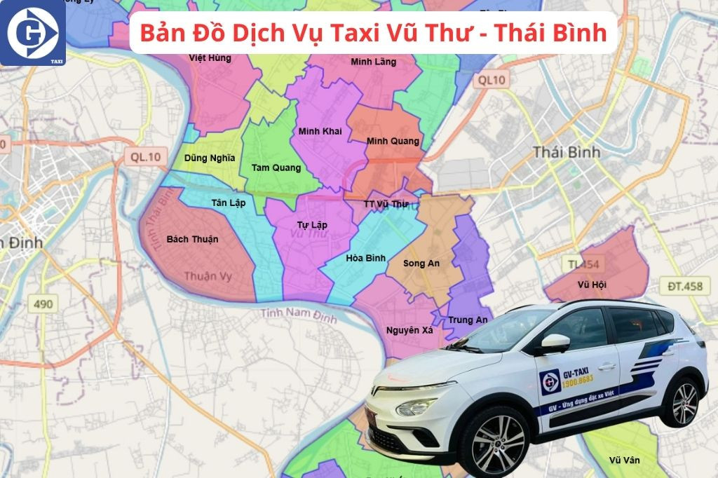 Hình ảnh giao diện đặt xe Taxi Vũ Thư Thái Bình qua ứng dụng công nghệ