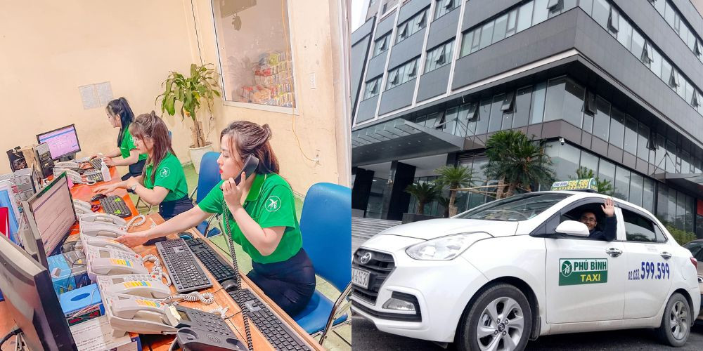 Hình ảnh gọi điện thoại đặt dịch vụ taxi ở Hạ Long nhanh chóng.