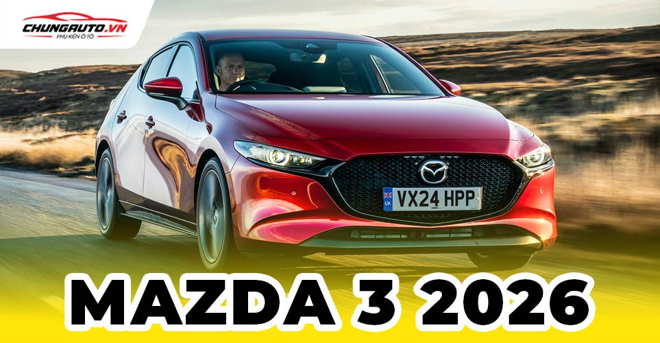 Hình ảnh Mazda 3 2026 concept với thiết kế ngoại thất hiện đại