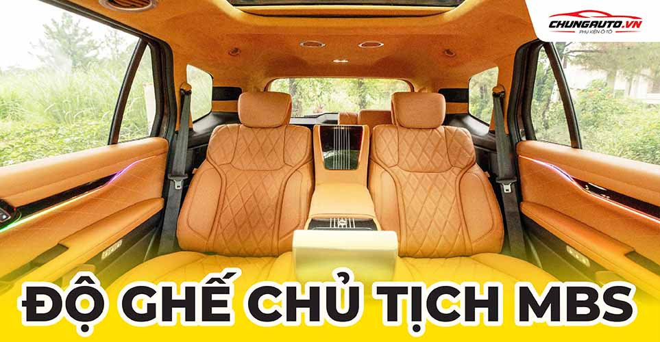 Hình ảnh minh họa một chiếc ghế chủ tịch MBS sang trọng được độ cho xe ô tô