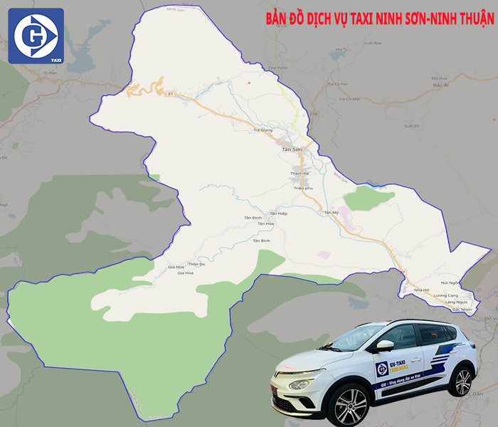 Hình ảnh minh họa taxi GV hoạt động ở Ninh Sơn Ninh Thuận