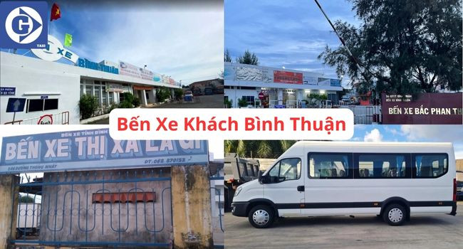 Hình ảnh một bến xe khách tại Bình Thuận